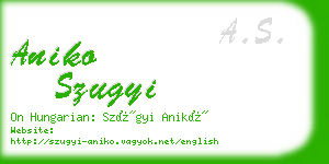 aniko szugyi business card